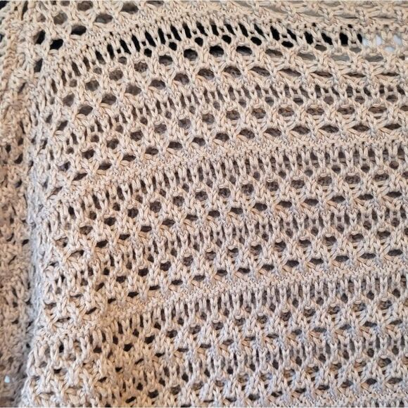 Line & Dot Light Beige Loose Woven Knit Sweater - Picture 4 of 6